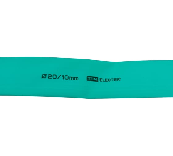 Термоусаживаемая трубка TDM ELECTRIC ТУТнг 20/10 зеленая в коробке (10 м/упак) SQ0518-0447