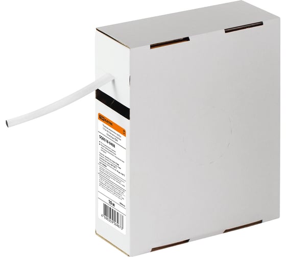 Термоусаживаемая трубка TDM ELECTRIC ТУТнг 6/3 белая в коробке (10 м/упак) SQ0518-0408 1