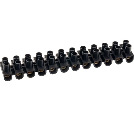 Винтовая клемма duwi ЗВИ-30 полипропилен 4-16мм2 12пар 120С черный, 26627 3