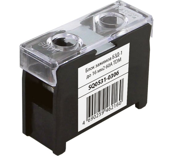 Блок зажимов TDM ELECTRIC БЗД-1 до 16 мм2 60A SQ0531-0306 1