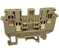 Проходная клемма UPUN UKJ-2.5/2X2, 4 точки подключения в клемме, тип фиксации провода: винтовой, номинальное сечение: 2,5 мм кв., 32A, 800V, ширина: 5,2 мм, цвет: серый, 60 шт. erp859349