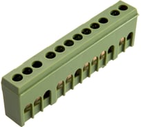 Нулевая шина АБК-СИЛА 12 6x9мм2 корпус зелёный 10шт. 2100665