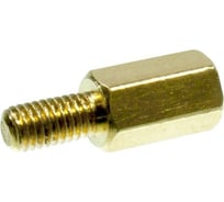 Шестигранная стойка для печатных плат ЦКИ внутренняя/наружная М3x8 латунь 100 шт. 74627