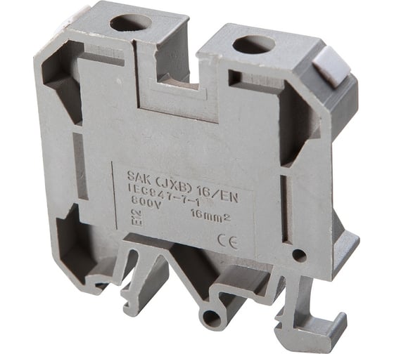 Клеммная пара АБК-СИЛА серии JXB - 2,5mm2 серая 50шт. 1500101