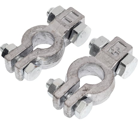 Универсальные усиленные клеммы АКБ ДАЛИ-авто свинцовые, болт сбоку DA-02530