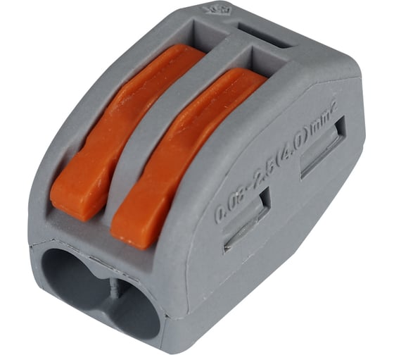 Соединительная клемма HLT СК-412 (0.1-2.5 (4.0)мм2) (50штук/упаковка) 081-19-040 1