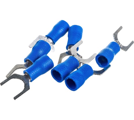 Вилочная изолированная клемма Nord-Yada 6.5мм 1.5-2.5кв.мм (синяя) 906350