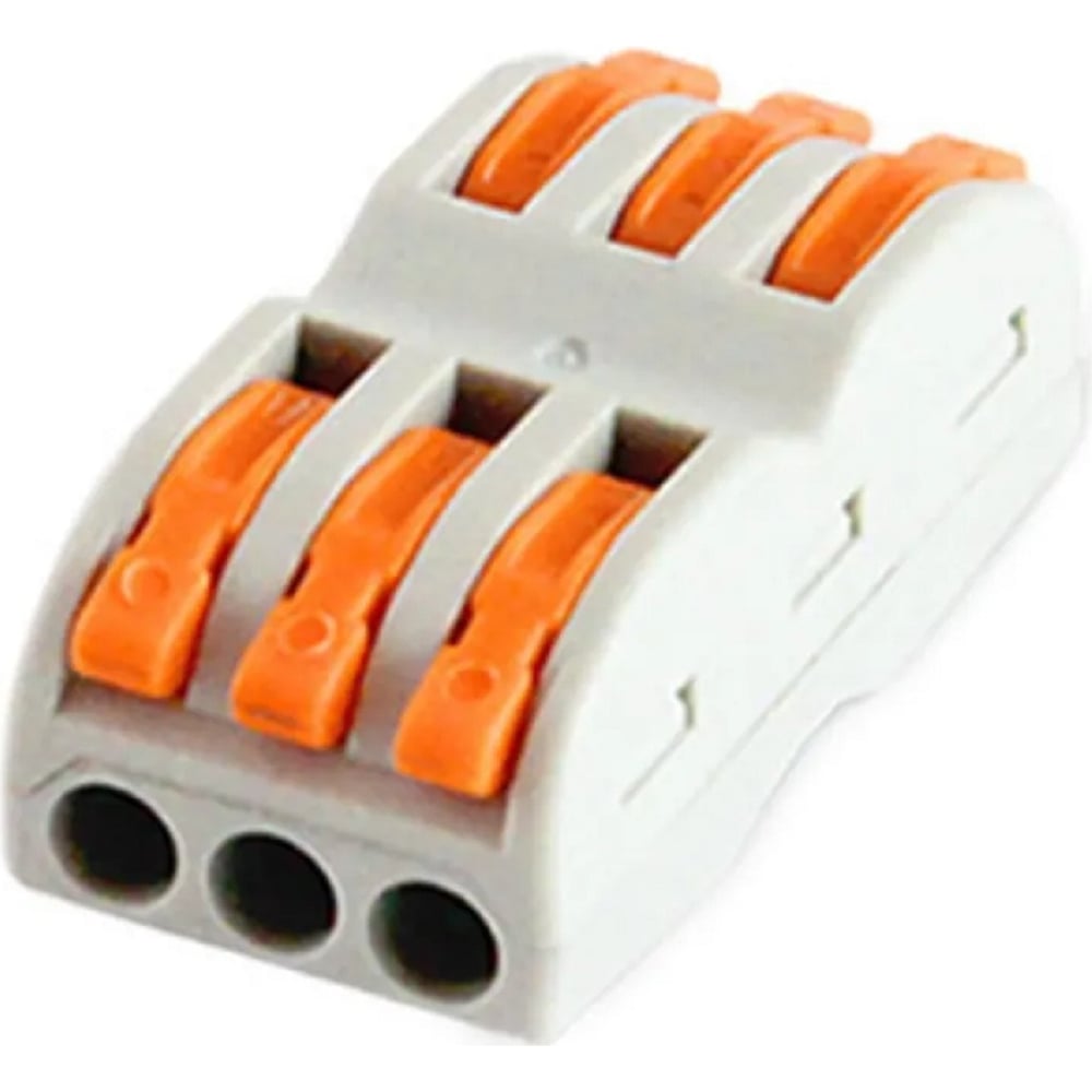 Соединительная проходная клемма VKL electric СК-413 2,5мм2, 3 провода ...