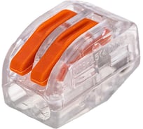 REXANT Универсальная прозрачная клемма СМК 222-412, 2-проводная, 0,08-2,5/4 мм2, 5 шт. 06-0203-A5