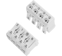 Пружинная соединительная 4-полюсная клемма REXANT КСП 50 шт 07-6216