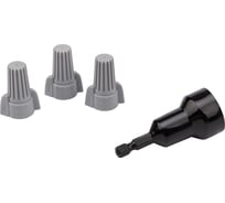 Соединительный изолирующий зажим с лепестками REXANT СИЗ-15 4-16 мм2, 1 бита, серый 50 шт 08-0759