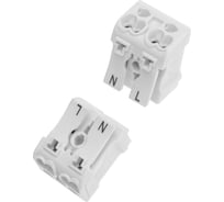 Пружинная соединительная 2-полюсная клемма REXANT КСП 100 шт 07-6214