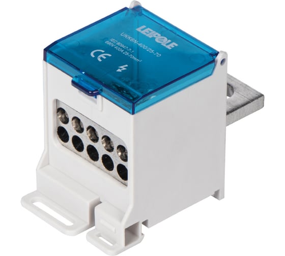 Распределительный блок Leipole (коробка) 400А 690В на DIN-рейку UKK6G-400/25-70/16x10 5012.054 1