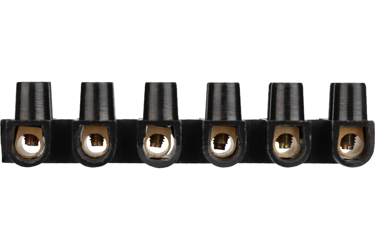 Винтовая клеммная колодка REXANT KВ-10 4-10мм2 10А 12 пар полипропилен ...