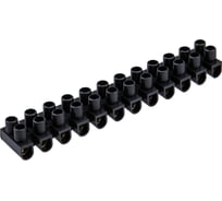 Винтовая клеммная колодка REXANT KВ-14 6-14мм2 20А 12 пар полипропилен черный 07-5014-2-7