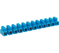 Винтовая клеммная колодка REXANT KВ-14 6-14мм2 20А 12 пар полиэтилен синий 10 шт 07-5014-4