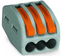 Универсальная клемма WAGO 3-х проводная 222-413 5 шт/уп 80222-413