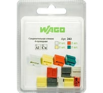 Набор клемм WAGO на 4 провода для слаботочных сетей 243 8 шт. ЦБ-00014513