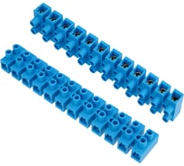 Клеммная винтовая колодка REXANT KВ-40 25-40мм2 100А 12 пар полиэтилен синий 10 шт 07-5040-4