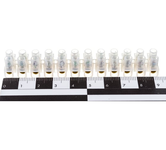 Контактный винтовой зажим Volsten V02-9W-PE-003 PE 3A белый 9732