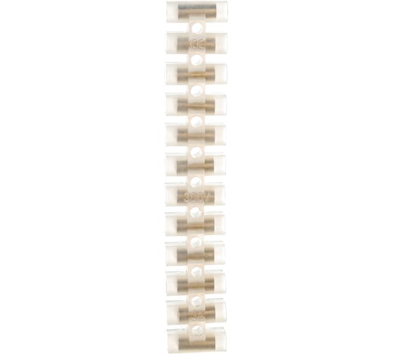 Контактный винтовой зажим Volsten V02-9W-PE-003 PE 3A белый 9732