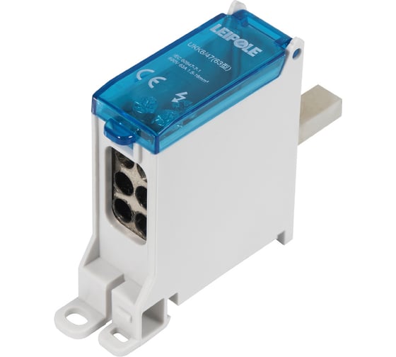 Распределительная коробка Leipole 63А, 690В, на DIN-рейку UKK6/47/6x10 5012.022 1