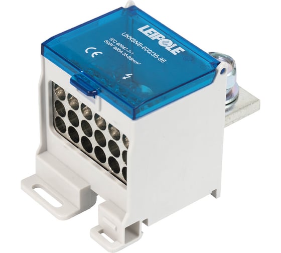 Распределительный блок (коробка) Leipole 600А, 690В, на DIN-рейку UKK6NB-600/35-95/18x16 5012.124 1