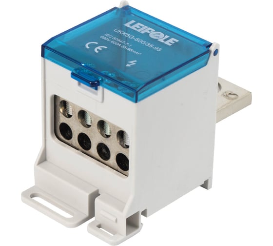 Распределительный блок (коробка) Leipole 600А, 690В, на DIN-рейку UKK6G-600/35-95/8x16 5012.060 1