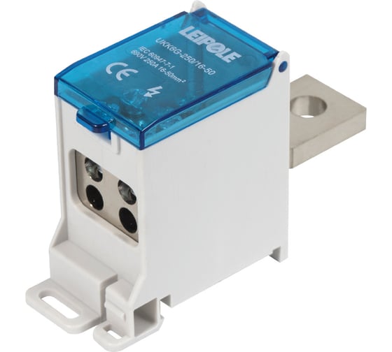 Распределительный блок (коробка) Leipole 250А, 690В, на DIN-рейку UKK6G-250/16-50/4x16 5012.042 1