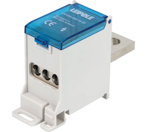Распределительный блок (коробка) Leipole 250А, 690В, на DIN-рейку UKK6G-250/16-50/3x16 5012.041 1