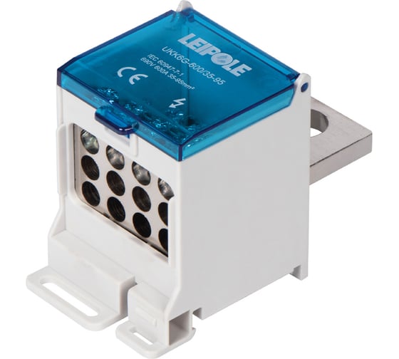 Распределительный блок (коробка) Leipole 600А 690В на DIN-рейку UKK6G-600/35-95/12x16 5012.062 1