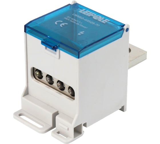 Распределительный блок (коробка) Leipole 400А, 690В, на DIN-рейку UKK6G-400/25-70/4x16 5012.049 1