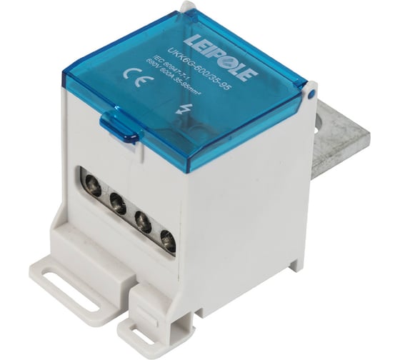 Распределительный блок (коробка) Leipole 600А, 690В, на DIN-рейку UKK6G-600/35-95/4x16 5012.058 1