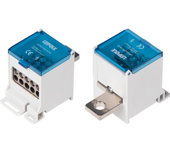 Распределительный блок (коробка) Leipole 250А, 690В, на DIN-рейку UKK6N-250/16-50/10x16 5012.078 1