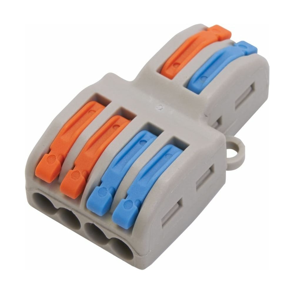 Строительно-монтажная клемма STEKKER подключения фазных проводников, 2 ...