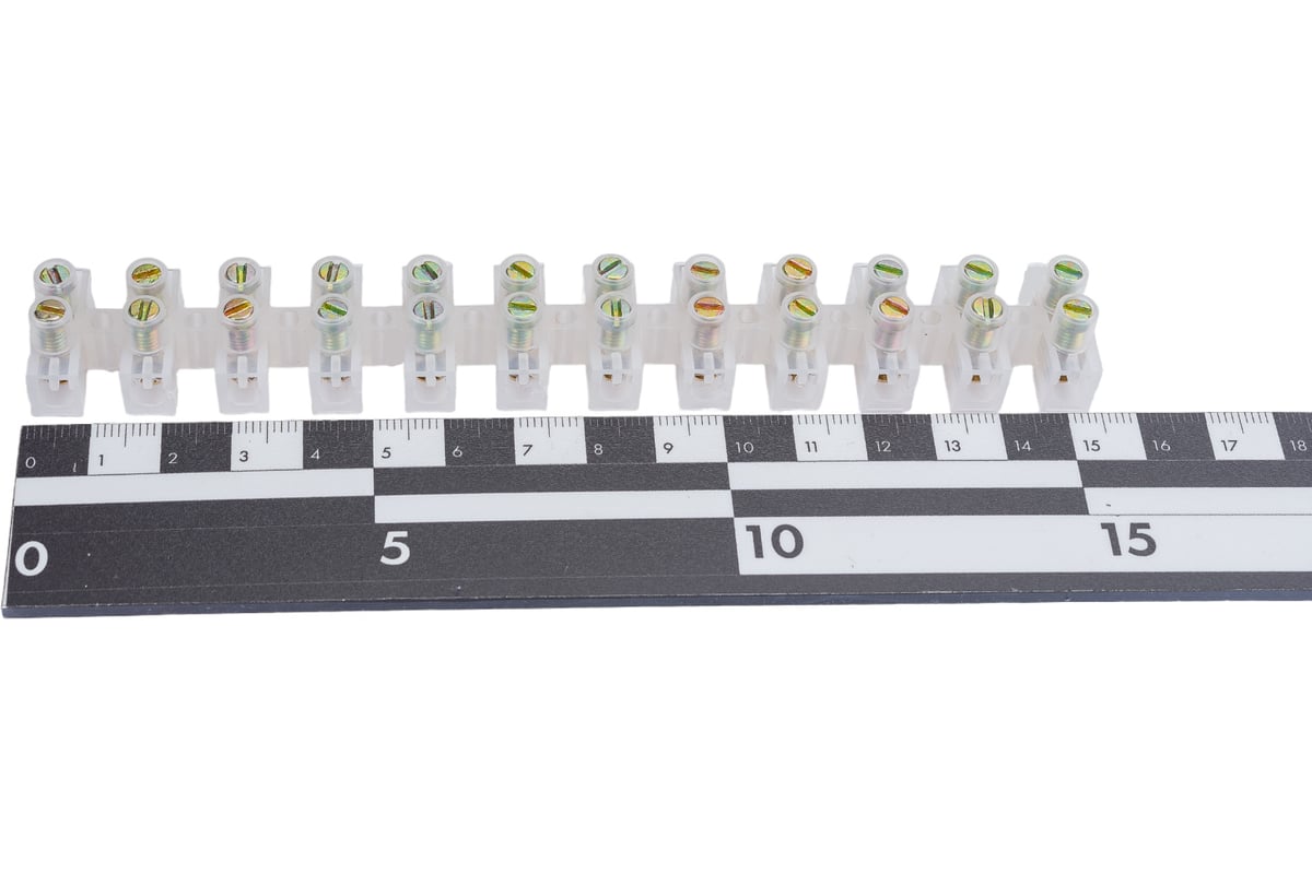 Винтовой зажим ЭРА NO-12W-30 ЗВИ-30 полиэтилен 2.5-16 мм, 12 пар белый ...