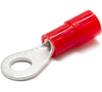 Наконечник медный луженный ЮМП ЭЛЕКТРО НКИ 0.5-1 мм2, под винт М3, изоляция РА, красный, кольцевой изолированный (100 шт. в упаковке) elcRTI-PA-1-3