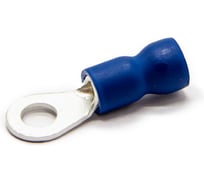 Наконечник медный луженный ЮМП ЭЛЕКТРО НКИ 1.0-2.5 мм2, под винт М4, изоляция ПВХ, синий, кольцевой изолированный (100 шт. в упаковке) elcRTI-PVC-2.5-4