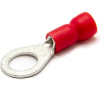 Наконечник медный луженный ЮМП ЭЛЕКТРО НКИ 0.5-1 мм2, под винт М6, изоляция ПВХ, красный, кольцевой изолированный (100 шт. в упаковке) elcRTI-PVC-1-6