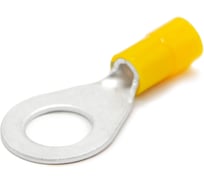 Наконечник медный луженный ЮМП ЭЛЕКТРО НКИ 2.5-6 мм2, под винт М8, изоляция РА, желтый, кольцевой изолированный (100 шт. в упаковке) elcRTI-PA-6-8