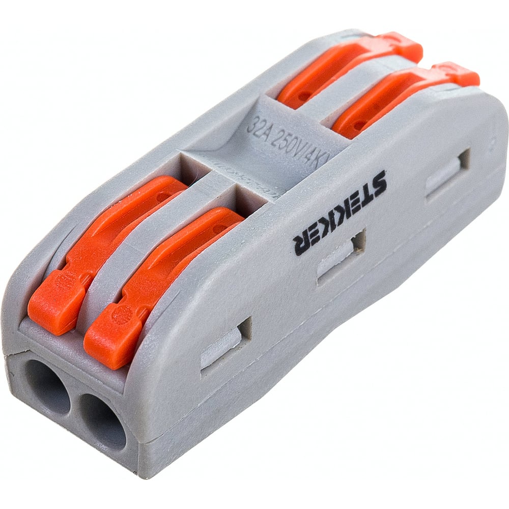 Строительно-монтажная клемма STEKKER для подключения фазных проводников ...