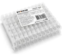 Клеммная винтовая колодка STEKKER линейка 12 штук, полиэтилен, LD227-10A, 10 шт, 39079