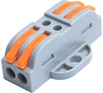 Клемма соединительная проходная Vell PCT223-2P с рычагом, 50 шт 1397043