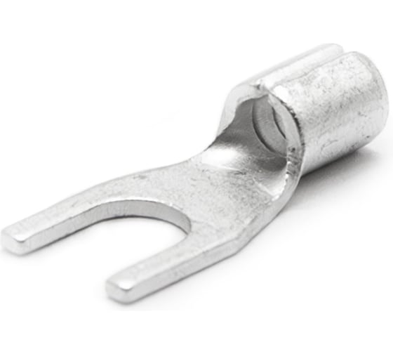 Наконечник медный луженый ЮМП ЭЛЕКТРО вилочный ПМ 1.0-2.5 мм2, под винт М4 (100 шт. в уп.) elcFTN-2.5-4