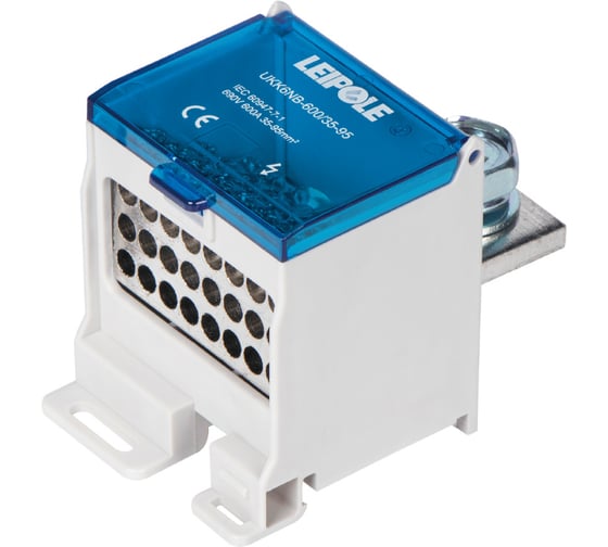 Распределительный блок Leipole (коробка) 600А 690В на DIN-рейку UKK6NB-600/35-95/24x6 5012.125 1