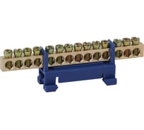 Шина ЭРА N "Ноль" NO-222-78-1 в изоляторе типа стойка ШНИ 6x9-14-Д-Синий Б0044127