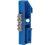 Шина ЭРА N "Ноль" NO-222-83-1 на DIN-изоляторе ШНИ-6x9-4 никелированная Д-Синий Б0044132