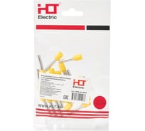 Наконечник-гильза HLT Е6018 6.0 кв.мм с изолированным фланцем 20шт. (25уп./уп.) 084-04-334