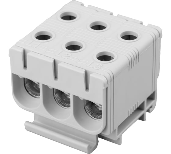 Клемма вводная силовая REXANT КВС 6-50мм2, 3-рядная, серая, 8 шт 11-2121 1