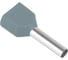 Наконечник штыревой втулочный изолированный STEKKER LD406-7510 НШВИ(2) 0,75-10 (упаковка 100 шт), 50384 5